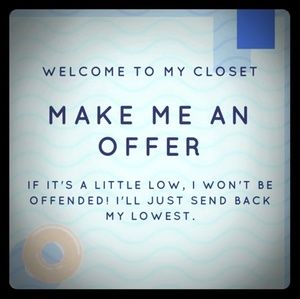 Poshing!  Let's make a bargain!